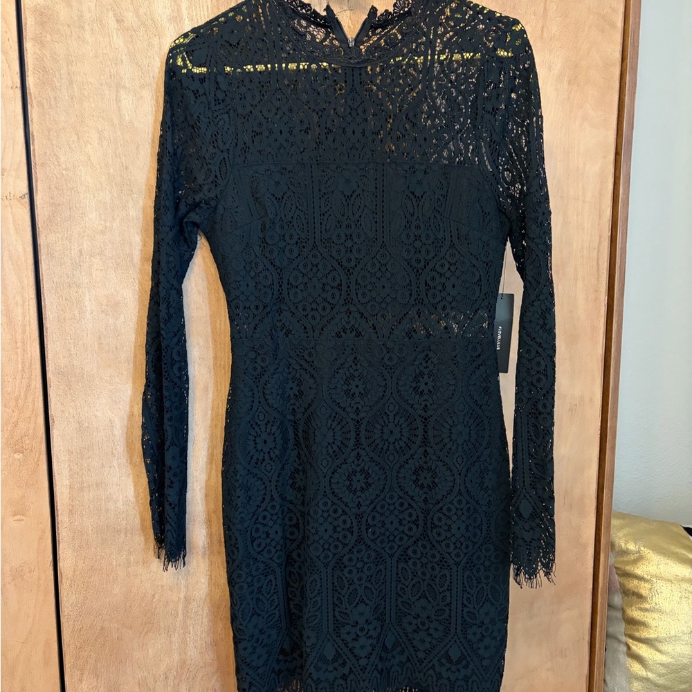 Elegant Black Lace Dress